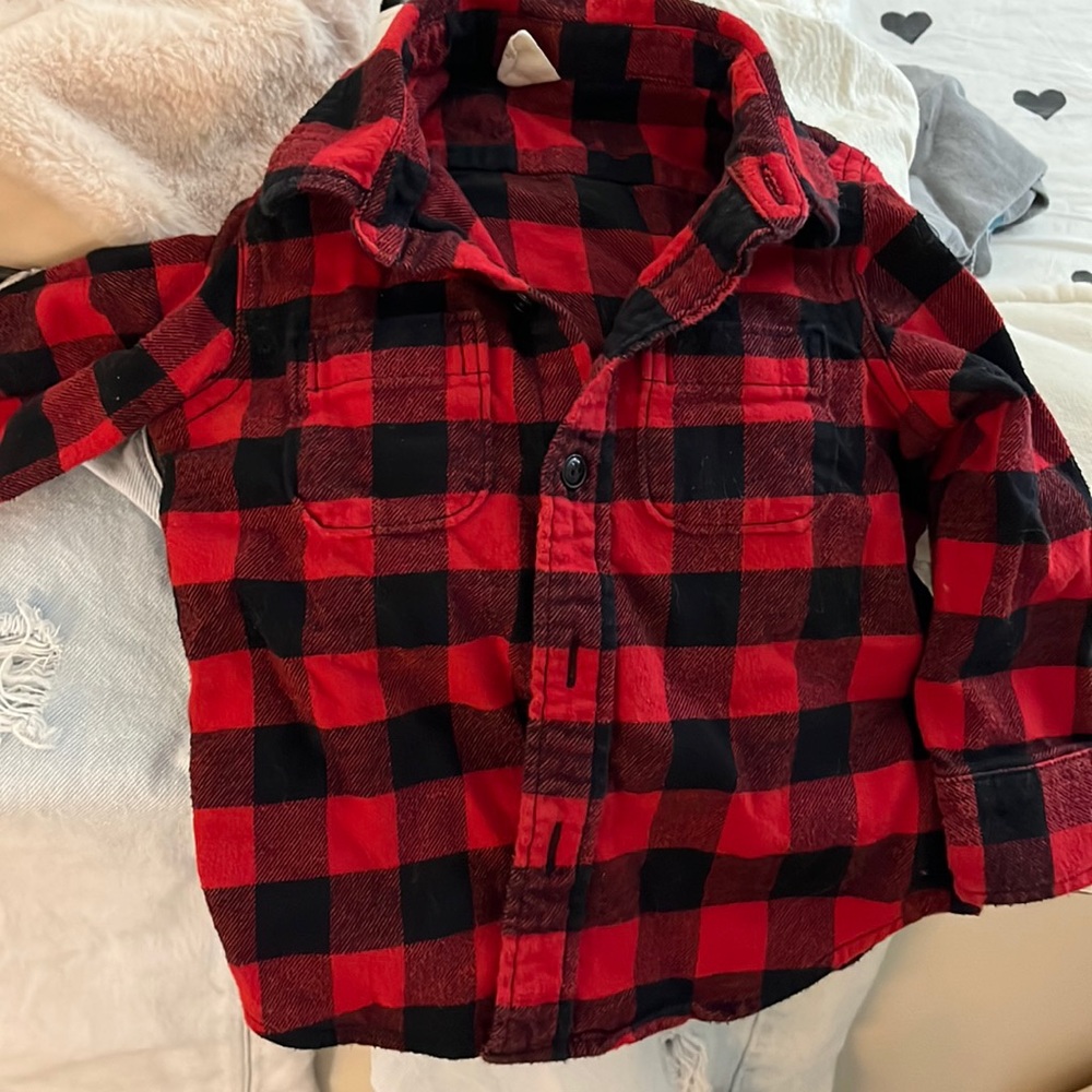 Baby plaid shirt